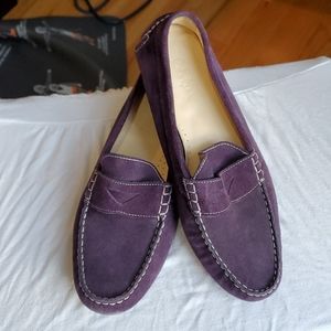 Cole Haan Purple Driving Penny Loafers 9B